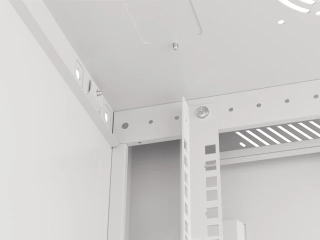 19" RACKOVÁ SKŘÍŇ 12U/600X450 (FLAT PACK) ŠEDÁ  V2