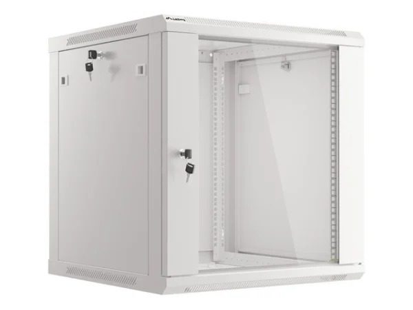 19" RACKOVÁ SKŘÍŇ 12U/600X600 (FLAT PACK) V2 ŠEDÁ