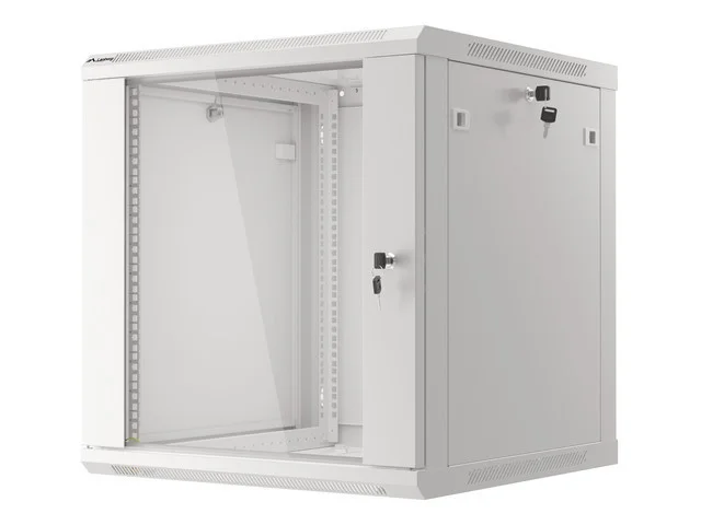 19" RACKOVÁ SKŘÍŇ 12U/600X600 (FLAT PACK) V2 ŠEDÁ