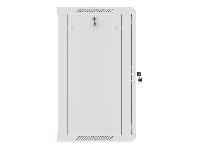 19" RACKOVÁ SKŘÍŇ PRO MONTÁŽ NA STĚNU 15U/600X450 (FLAT PACK) S PROSKLENÝMI DVEŘMI ŠEDÁ  V2