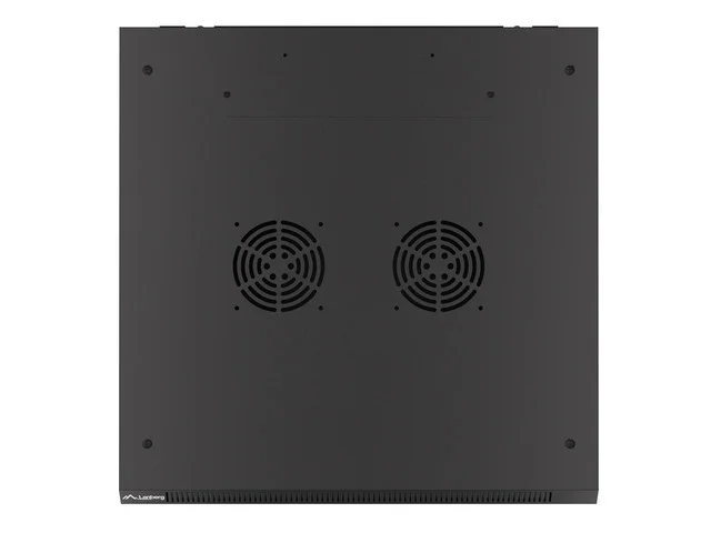 19" RACKOVÁ SKŘÍŇ PRO MONTÁŽ NA STĚNU 15U/600X600 (FLAT PACK) S PROSKLENÝMI DVEŘMI ČERNÁ  V2