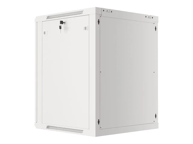 19" RACKOVÁ SKŘÍŇ PRO MONTÁŽ NA STĚNU 15U/600X600 (FLAT PACK) S PROSKLENÝMI DVEŘMI ŠEDÁ  V2