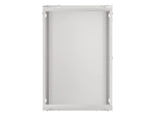 19" RACKOVÁ SKŘÍŇ PRO MONTÁŽ NA STĚNU 18U/600X450 (FLAT PACK) ŠEDÁ  V2