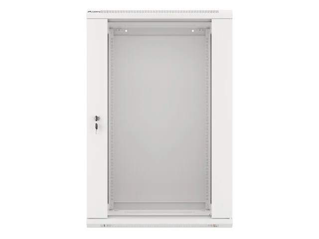 19" RACKOVÁ SKŘÍŇ PRO MONTÁŽ NA STĚNU 18U/600X450 (FLAT PACK) ŠEDÁ  V2