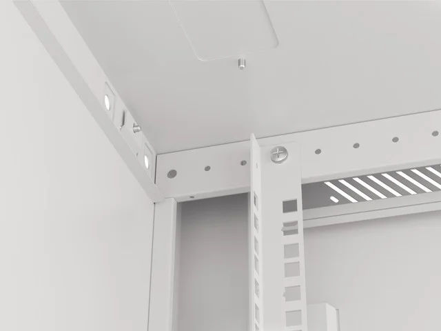 19" RACKOVÁ SKŘÍŇ PRO MONTÁŽ NA STĚNU 18U/600X600 (FLAT PACK) ŠEDÁ  V2