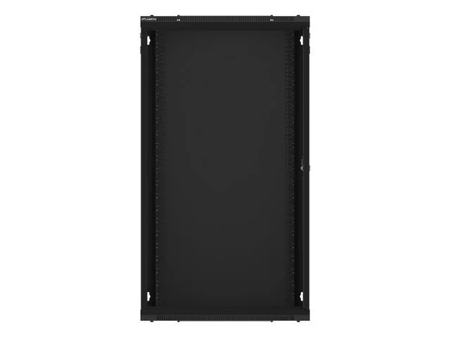 19" RACKOVÁ SKŘÍŇ PRO MONTÁŽ NA STĚNU 22U/600X450 (FLAT PACK) S PROSKLENÝMI DVEŘMI ČERNÁ  V2