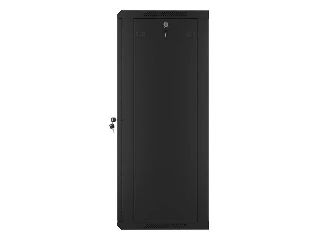 19" RACKOVÁ SKŘÍŇ PRO MONTÁŽ NA STĚNU 22U/600X450 (FLAT PACK) S PROSKLENÝMI DVEŘMI ČERNÁ  V2