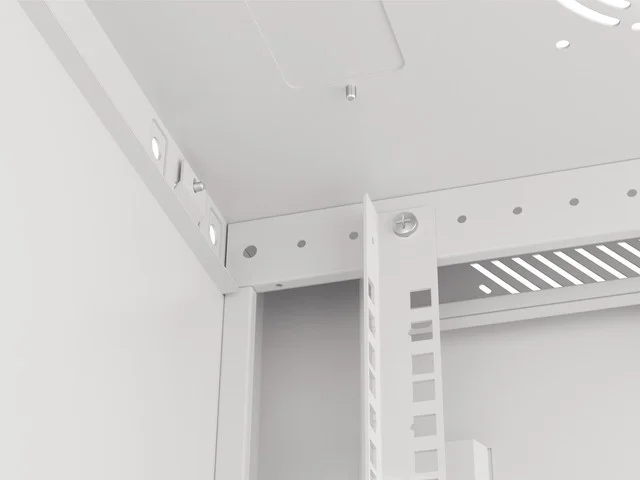 19" RACKOVÁ SKŘÍŇ PRO MONTÁŽ NA STĚNU 22U/600X450 (FLAT PACK) ŠEDÁ  V2