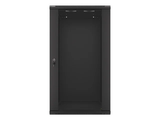 19" RACKOVÁ SKŘÍŇ PRO MONTÁŽ NA STĚNU 22U/600X600 (FLAT PACK) ČERNÁ  V2