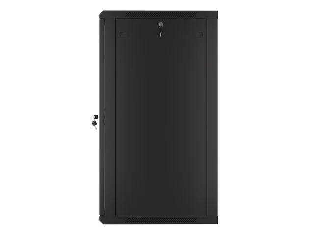 19" RACKOVÁ SKŘÍŇ PRO MONTÁŽ NA STĚNU 22U/600X600 (FLAT PACK) ČERNÁ  V2