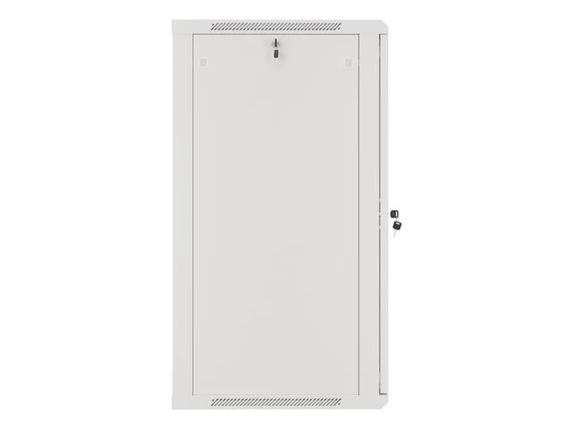 19" RACKOVÁ SKŘÍŇ PRO MONTÁŽ NA STĚNU 22U/600X600 (FLAT PACK) S PROSKLENÝMI DVEŘMI ŠEDÁ  V2