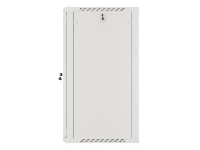 19" RACKOVÁ SKŘÍŇ PRO MONTÁŽ NA STĚNU 22U/600X600 (FLAT PACK) S PROSKLENÝMI DVEŘMI ŠEDÁ  V2