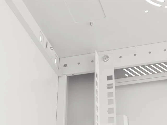 RACKOVÁ SKŘÍŇ 19" NÁSTĚNNÁ 27U/600X450 (FLAT PACK) ŠEDÁ  V2