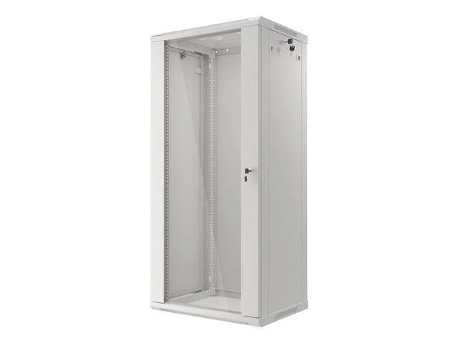 RACKOVÁ SKŘÍŇ 19" NÁSTĚNNÁ 27U/600X450 (FLAT PACK) ŠEDÁ  V2