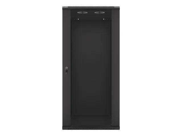 19" RACKOVÁ SKŘÍŇ PRO MONTÁŽ NA STĚNU 27U/600X600 (FLAT PACK) ČERNÁ  V2