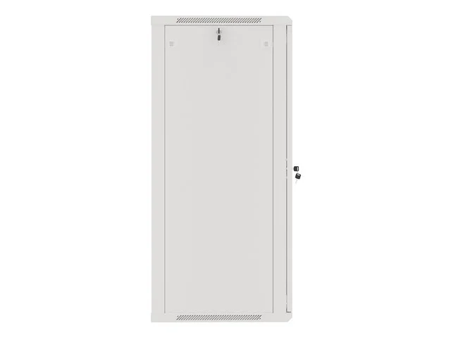 RACKOVÁ SKŘÍŇ 19" NÁSTĚNNÁ 27U/600X600 (FLAT PACK) S PROSKLENÝMI DVEŘMI ŠEDÁ  V2