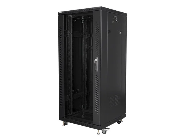 RACKOVÁ SKŘÍŇ 19" VOLNĚ STOJÍCÍ 27U/600X600 (FLAT PACK) ČERNÁ