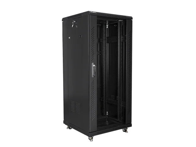 RACKOVÁ SKŘÍŇ 19" VOLNĚ STOJÍCÍ 27U/600X600 (FLAT PACK) ČERNÁ