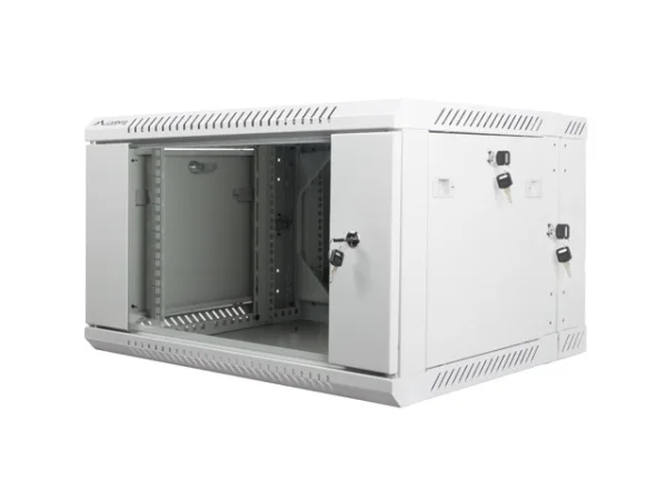 RACKOVÁ SKŘÍŇ 19" DVOUDÍLNÁ NÁSTĚNNÁ 6U/600X600 (FLAT PACK) ŠEDÁ