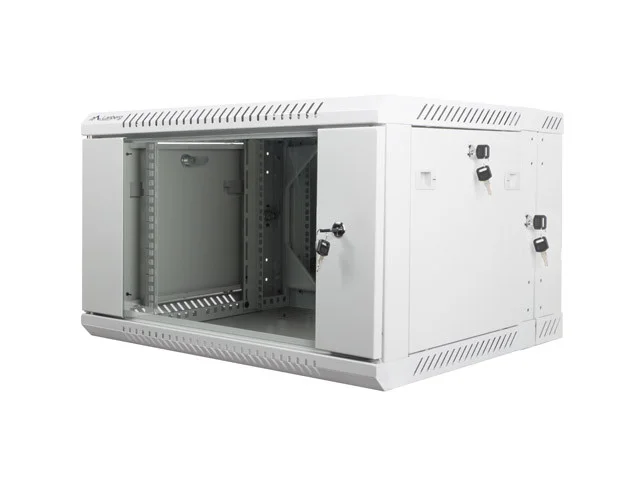 RACKOVÁ SKŘÍŇ 19" DVOUDÍLNÁ NÁSTĚNNÁ 6U/600X600 (FLAT PACK) ŠEDÁ