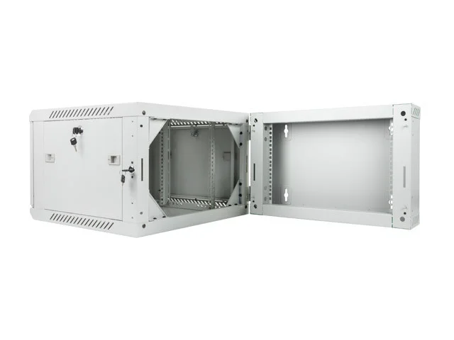 RACKOVÁ SKŘÍŇ 19" DVOUDÍLNÁ NÁSTĚNNÁ 6U/600X600 (FLAT PACK) ŠEDÁ