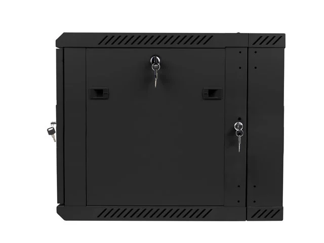 RACKOVÁ SKŘÍŇ 19" DVOUDÍLNÁ NÁSTĚNNÁ 9U/600X600 (FLAT PACK) ČERNÁ