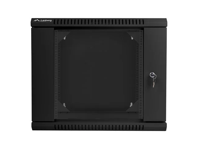 RACKOVÁ SKŘÍŇ 19" DVOUDÍLNÁ NÁSTĚNNÁ 9U/600X600 (FLAT PACK) ČERNÁ