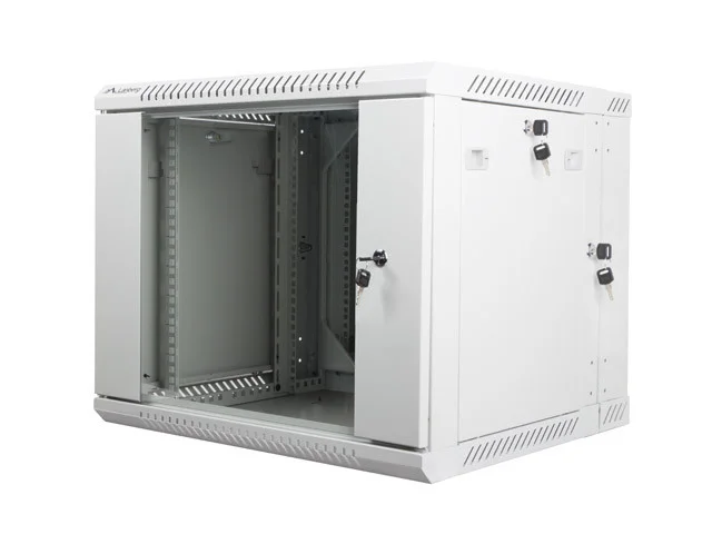 RACKOVÁ SKŘÍŇ 19" DVOUDÍLNÁ NÁSTĚNNÁ 9U/600X600 (FLAT PACK) ŠEDÁ