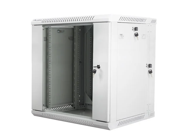RACKOVÁ SKŘÍŇ 19" DVOUDÍLNÁ NÁSTĚNNÁ 12U/600X600 (FLAT PACK) ŠEDÁ
