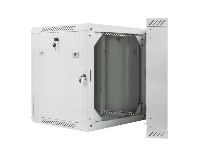 RACKOVÁ SKŘÍŇ 19" DVOUDÍLNÁ NÁSTĚNNÁ 12U/600X600 (FLAT PACK) ŠEDÁ