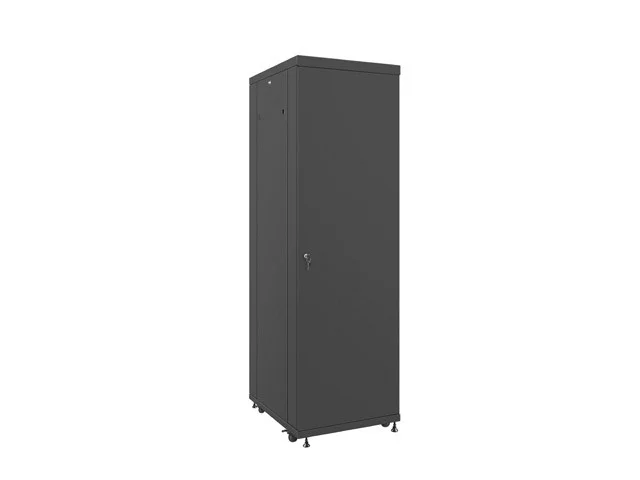 19" VOLNĚ STOJÍCÍ RACKOVÁ SKŘÍŇ 37U/600X800 (FLAT PACK) S PROSKLENÝMI DVEŘMI LCD ČERNÁ