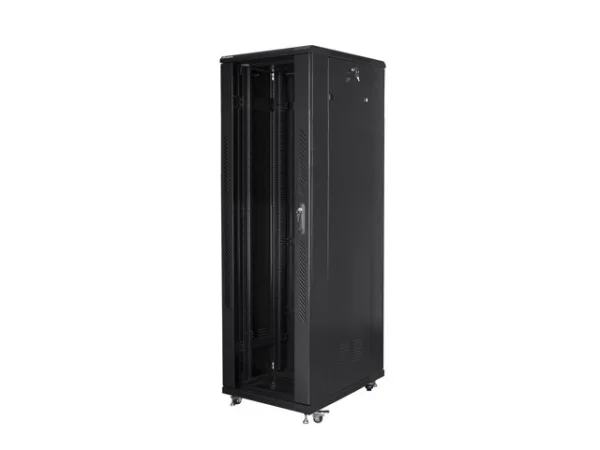 RACKOVÁ SKŘÍŇ 19" VOLNĚ STOJÍCÍ 42U/800X800 (FLAT PACK) ČERNÁ