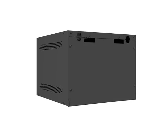 RACKOVÁ SKŘÍŇ 10" NÁSTĚNNÁ 4U/280X310 (FLAT PACK) S PROSKLENÝMI DVEŘMI ČERNÁ
