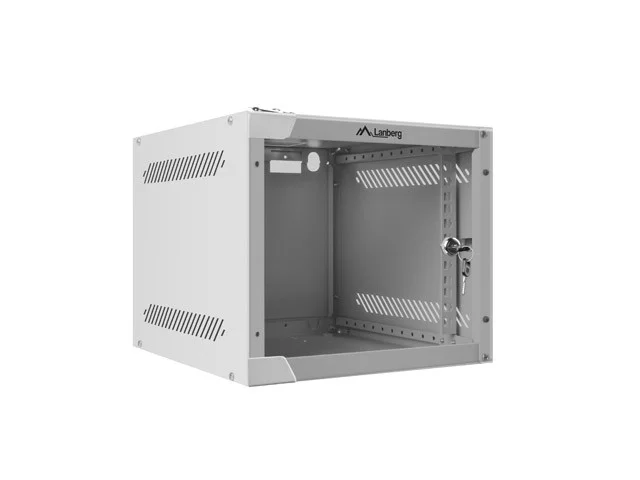RACKOVÁ SKŘÍŇ 10" NÁSTĚNNÁ 4U/280X310 (FLAT PACK) S PROSKLENÝMI DVEŘMI ŠEDÁ