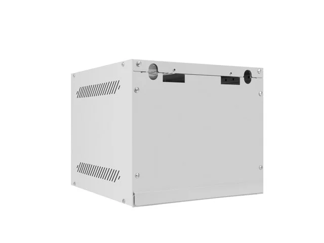 RACKOVÁ SKŘÍŇ 10" NÁSTĚNNÁ 4U/280X310 (FLAT PACK) S PROSKLENÝMI DVEŘMI ŠEDÁ