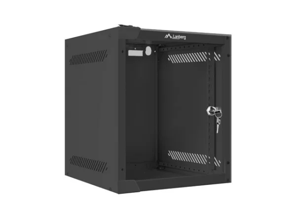 RACKOVÁ SKŘÍŇ 10" PRO MONTÁŽ NA STĚNU 6U/280X310 (FLAT PACK) S PROSKLENÝMI DVEŘMI ČERNÁ
