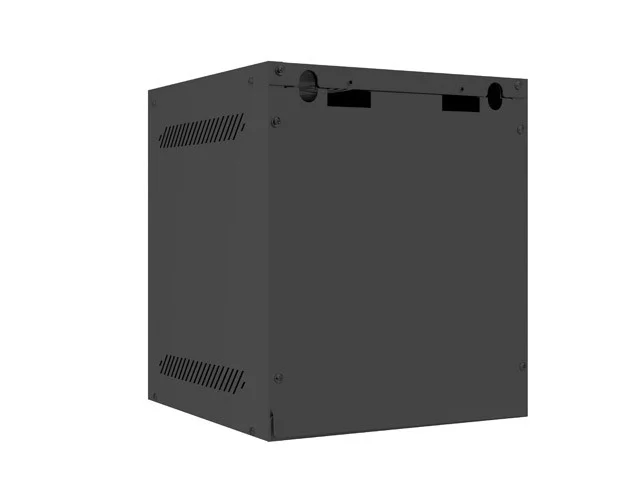 RACKOVÁ SKŘÍŇ 10" PRO MONTÁŽ NA STĚNU 6U/280X310 (FLAT PACK) S PROSKLENÝMI DVEŘMI ČERNÁ