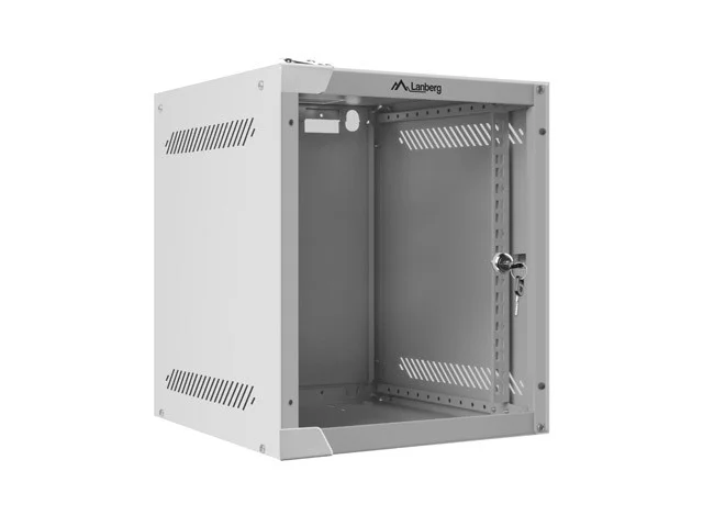 RACKOVÁ SKŘÍŇ 10" NÁSTĚNNÁ 6U/280X310 (FLAT PACK) S PROSKLENÝMI DVEŘMI ŠEDÁ
