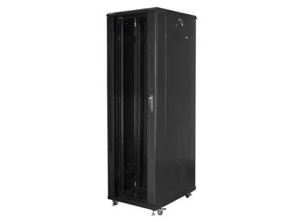 19" VOLNĚ STOJÍCÍ RACKOVÁ SKŘÍŇ 42U/600X1000 (FLAT PACK) ČERNÁ