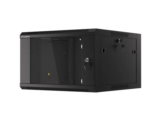 RACKOVÁ SKŘÍŇ 19" NÁSTĚNNÁ 6U 600 RYCHLÁ MONTÁŽ (PLOCHÉ BALENÍ) ČERNÁ