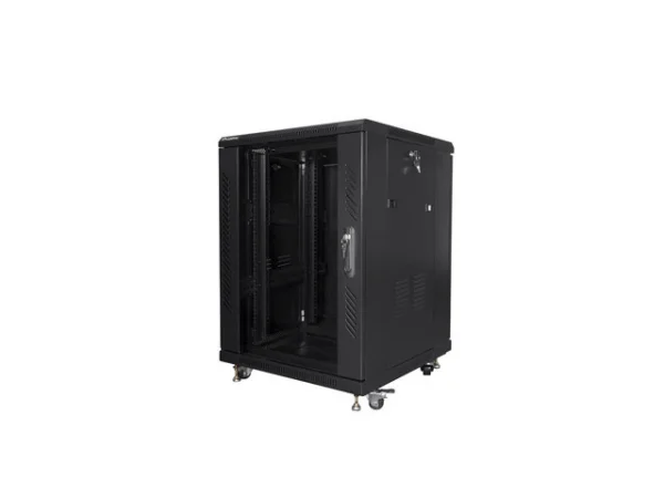 RACKOVÁ SKŘÍŇ 19" VOLNĚ STOJÍCÍ 15U/600X600 (FLAT PACK) ČERNÁ  (FLAT PACK)