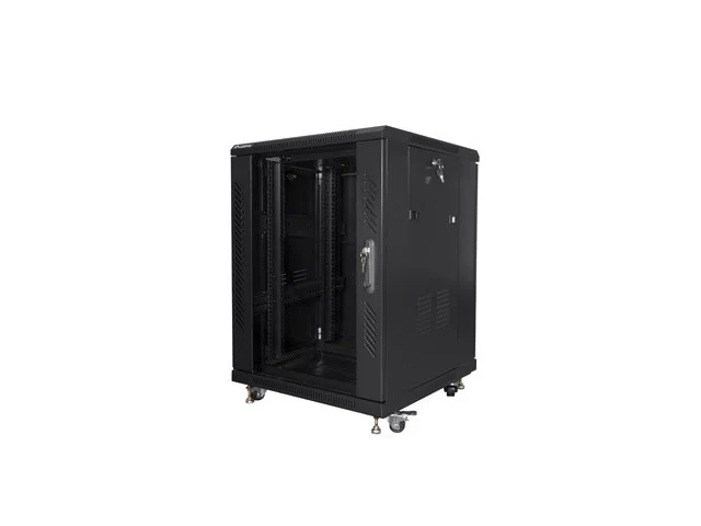 RACKOVÁ SKŘÍŇ 19" VOLNĚ STOJÍCÍ 15U/600X600 (FLAT PACK) ČERNÁ  (FLAT PACK)