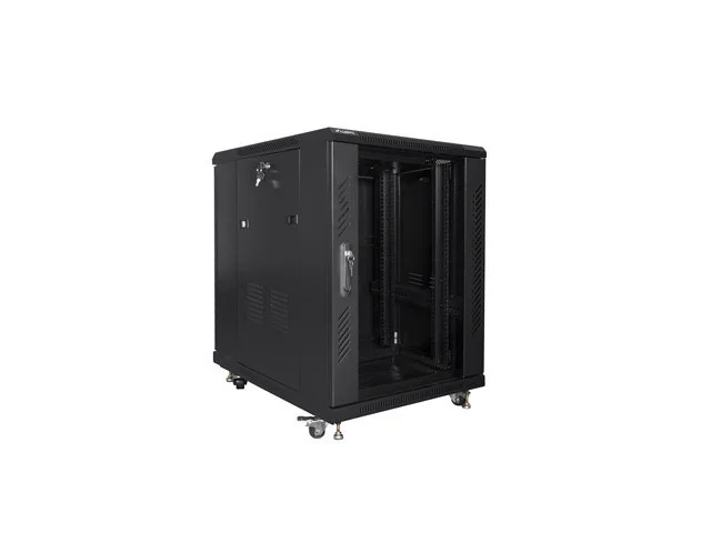 RACKOVÁ SKŘÍŇ 19" VOLNĚ STOJÍCÍ 15U/600X800 (FLAT PACK) ČERNÁ  (FLAT PACK)