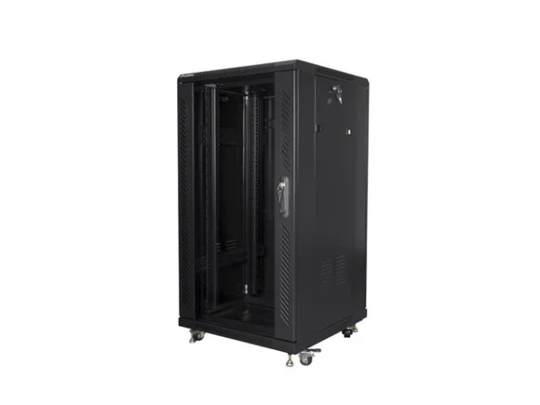 19" VOLNĚ STOJÍCÍ RACKOVÁ SKŘÍŇ 22U/600X600 (FLAT PACK) ČERNÁ  (FLAT PACK)