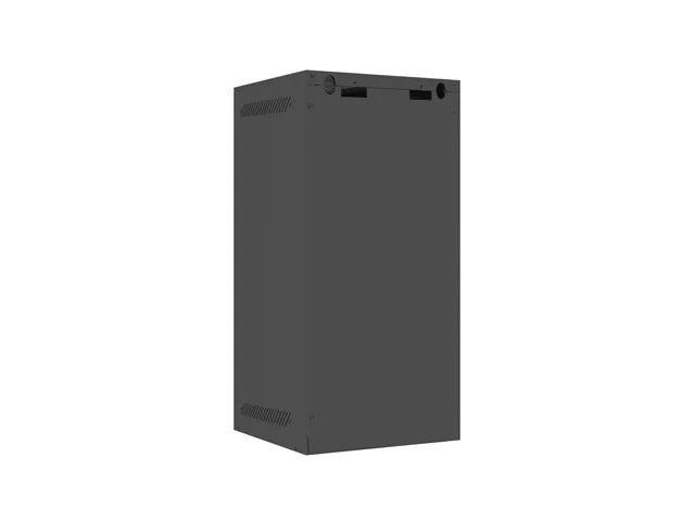 RACKOVÁ SKŘÍŇ 10" NÁSTĚNNÁ 12U/280X310 (FLAT PACK) S PROSKLENÝMI DVEŘMI ČERNÁ