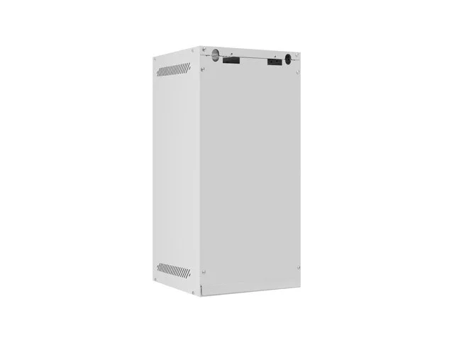 RACKOVÁ SKŘÍŇ 10" NÁSTĚNNÁ 12U/280X310 (FLAT PACK) S PROSKLENÝMI DVEŘMI ŠEDÁ