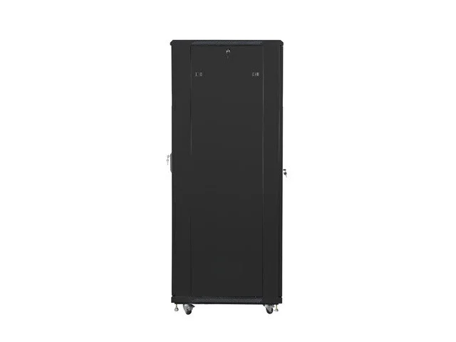 RACKOVÁ SKŘÍŇ 19" VOLNĚ STOJÍCÍ 42U/800X800 (FLAT PACK) SE SÍŤOVÝMI DVEŘMI ČERNÁ
