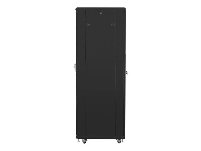 19" VOLNĚ STOJÍCÍ RACKOVÁ SKŘÍŇ 42U/600X800 (FLAT PACK) SE SÍŤOVANÝMI DVEŘMI ČERNÁ