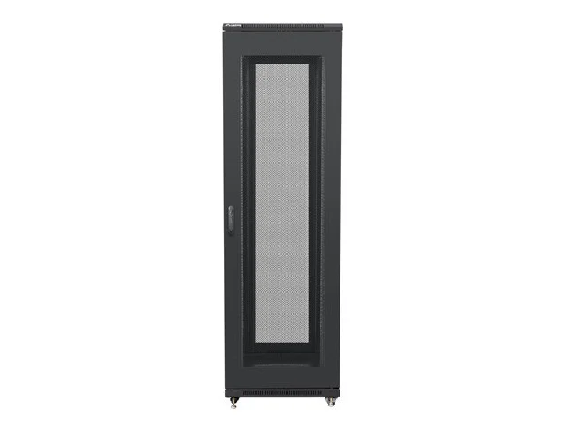 19" VOLNĚ STOJÍCÍ RACKOVÁ SKŘÍŇ 42U/600X800 (FLAT PACK) SE SÍŤOVANÝMI DVEŘMI ČERNÁ