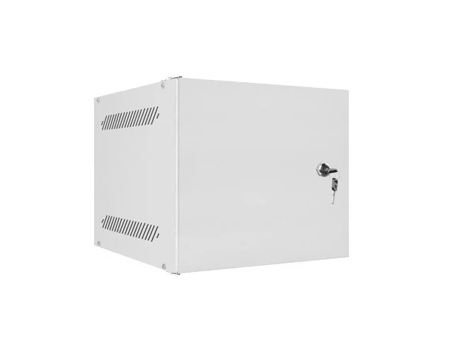 RACKOVÁ SKŘÍŇ 10" NÁSTĚNNÁ 4U/280X310 PRO VLASTNÍ MONTÁŽ S KOVOVÝMI DVEŘMI ŠEDÁ  (PLOCHÉ BALENÍ)